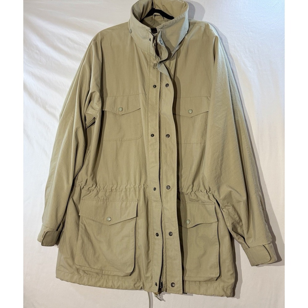 VTG 90'sSafari EddieBauer Jacket Mens XL  Full Zip Hooded Lined Utility Gorpcore
